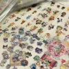 8 pièces japonais anime tamagotchi style pixel graph coupe film autocollant bureau coque de téléphone décoration compte à main bricolage accessoire jouet