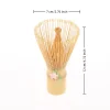 1x fouet à thé en bambou japonais avec pendentif fleur de cerisier chasen matcha thé vert poudre fouet brosse à thé accessoires d'outils de cuisine