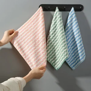 Chiffon de nettoyage absorbant l’eau en fibres super fines, pour la vaisselle de cuisine, outils de nettoyage ménagers polyvalents, 5 pièces/10 pièces Chiffon de nettoyage absorbant l’eau en fibres super fines, pour la vaisselle de cuisine, outils de nettoyage ménagers polyvalents, 5 pièces/10 pièces