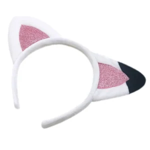 Bandeau de sauna en fourrure pour chaton, oreilles d&rsquo;animaux en peluche, bandeau de dessin animé pour le maquillage, le lavage du visage, le costume, les accessoires pour cheveux