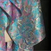 tissus jacquard colorés de style chinois, motif tridimensionnel, texture brodée, veste en relief, tissu de styliste pour vêtements