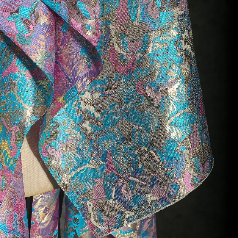 tissus jacquard colorés de style chinois, motif tridimensionnel, texture brodée, veste en relief, tissu de styliste pour vêtements tissus jacquard colorés de style chinois, motif tridimensionnel, texture brodée, veste en relief, tissu de styliste pour vêtements
