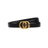 1 pièce de ceinture gg de couleur unie à la mode avec une boucle en métal décontractée, adaptée aux jupes, costumes, jeans, ceinture accessoire de vêtements polyvalente