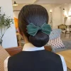 Pince à cheveux avec nœud papillon en ruban élégant, Style coréen, couvre-chef, chignon, accessoires pour cheveux, Barrette, couverture en filet pour cheveux, banque Pince à cheveux avec nœud papillon en ruban élégant, Style coréen, couvre-chef, chignon, accessoires pour cheveux, Barrette, couverture en filet pour cheveux, banque
