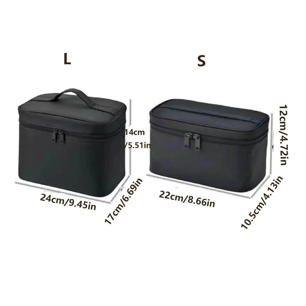trousse de maquillage de style japonais pour femmes, sac de rangement de lavage noir à main, sac de toilette de grande capacité pour hommes et femmes trousse de maquillage de style japonais pour femmes, sac de rangement de lavage noir à main, sac de toilette de grande capacité pour hommes et femmes