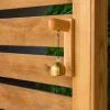 sonnette de porte en bois de style japonais, son délicat, rustique, fait à la main, pour commerçants, cloches clang, carillon éolien, signe de numéro de rue