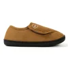 chaussures de maison coordonnantes en daim pour hommes, pantoufles, confortables, chaudes, chaussures de marche en peluche, intérieur, extérieur, pieds enflés pour diabétiques
