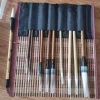 ensemble de pinceaux de calligraphie chinoise 10 pièces pinceaux d'écriture haut de gamme pour débutants et artistes avec porte pinceau enroulable en bambou,