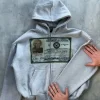 Harajuku – sweat à capuche ample avec motif de Portrait imprimé pour femmes, fermeture éclair, mode rétro, coton chaud, vêtements Y2k pour hommes, Streetwear décontracté Harajuku – sweat à capuche ample avec motif de Portrait imprimé pour femmes, fermeture éclair, mode rétro, coton chaud, vêtements Y2k pour hommes, Streetwear décontracté