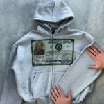 Harajuku – sweat à capuche ample avec motif de Portrait imprimé pour femmes, fermeture éclair, mode rétro, coton chaud, vêtements Y2k pour hommes, Streetwear décontracté Harajuku – sweat à capuche ample avec motif de Portrait imprimé pour femmes, fermeture éclair, mode rétro, coton chaud, vêtements Y2k pour hommes, Streetwear décontracté