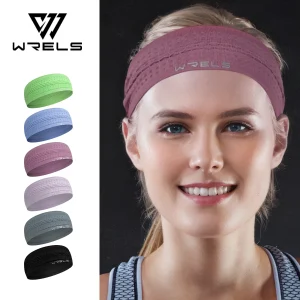 1pc Sport bandeaux pour hommes femmes anti-dérapant évacuant l&rsquo;humidité entraînement bandeau Fitness course cyclisme Football Yoga bandeau