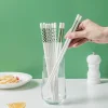 baguettes chinoises simples en céramique, 5 paires de baguettes à motifs géométriques, style ins, anti brûlure, résistantes au moule, pour sushi