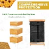 abkw enveloppement de ruche d'abeilles d'hiver pour ruives à 8 et 10 cadres, fournitures d'apiculture d'enveloppe de ruche réglable, housse isolée oxford 600d