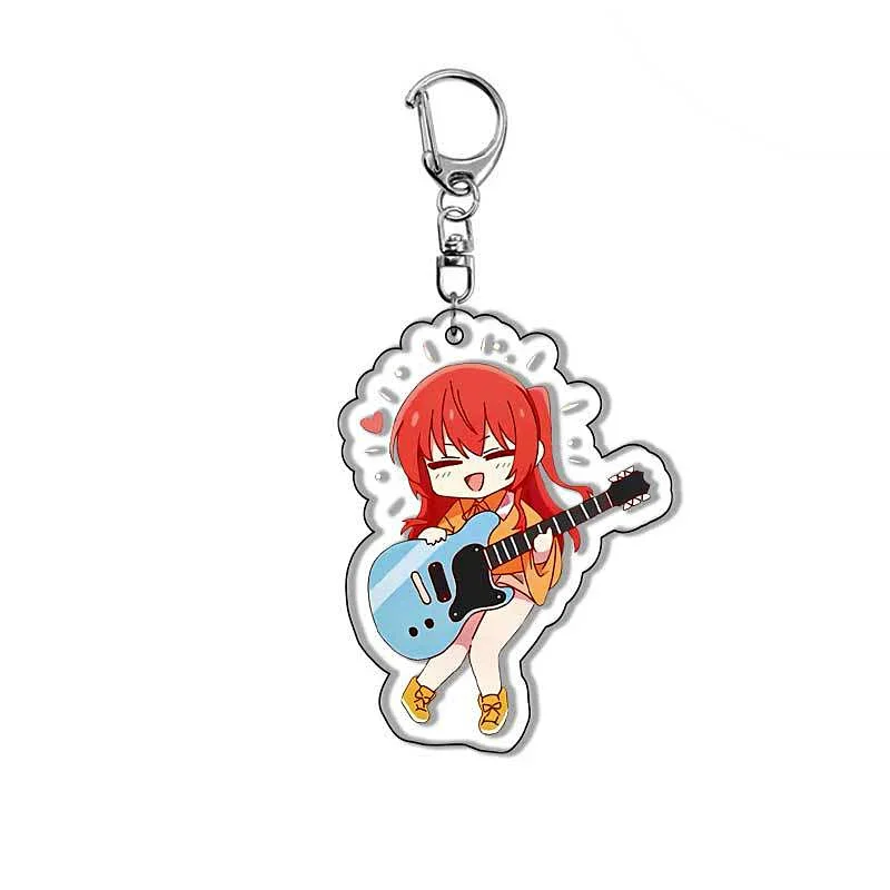 bocchi le rocher! gotoh hitori – porte clés en plastique, anime, ijichi nijika kita ikuyo, pièces d'étiquette de sac, accessoires baji bocchi le rocher! gotoh hitori – porte clés en plastique, anime, ijichi nijika kita ikuyo, pièces d'étiquette de sac, accessoires baji