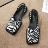 Sandales Carrées Élégantes pour Femme, Chaussures Plates à Talons Bas, de Marque de Styliste, de ix Sandales Carrées Élégantes pour Femme, Chaussures Plates à Talons Bas, de Marque de Styliste, de ix