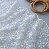 tissu organza brodé beige pour haut et jupe de femme, vêtements, nappe de bricolage, tissu décoratif, couture artisanale