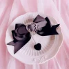 Épingle à cheveux gothique avec nœud papillon pour fille, pince à cheveux punk, épingle à cheveux halloween harajuku, 1pc