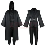 Anime Obi Wan Kenobi hommes Costume Robe adulte mâle Jedi chevalier tunique Costume à capuche uniforme ensemble complet Halloween Cosplay cape Anime Obi Wan Kenobi hommes Costume Robe adulte mâle Jedi chevalier tunique Costume à capuche uniforme ensemble complet Halloween Cosplay cape