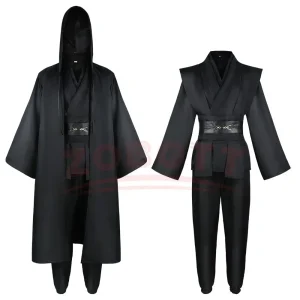 Anime Obi Wan Kenobi hommes Costume Robe adulte mâle Jedi chevalier tunique Costume à capuche uniforme ensemble complet Halloween Cosplay cape Anime Obi Wan Kenobi hommes Costume Robe adulte mâle Jedi chevalier tunique Costume à capuche uniforme ensemble complet Halloween Cosplay cape