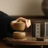 théière portable avec une marmite et une tasse, service à thé de voyage pour le camping en plein air, tasse à thé kung fu unique