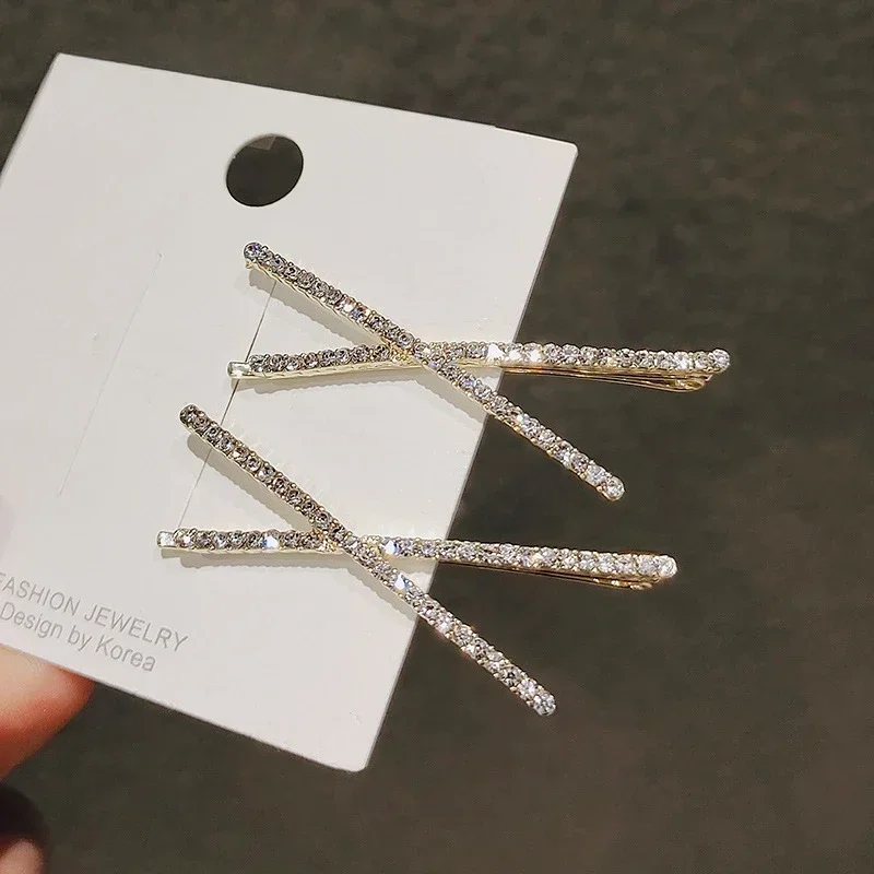 Épingles à cheveux en forme de x pour femmes, pinces décoratives à franges en biscuits brillant, accessoires pour cheveux, 1 paire Épingles à cheveux en forme de x pour femmes, pinces décoratives à franges en biscuits brillant, accessoires pour cheveux, 1 paire