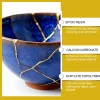 kit de réparation en céramique kintsugi japonais, adhésif doré sûr aux aliments, pour poterie cassée, artisanat d'art, restauration de sculpture de baignoire