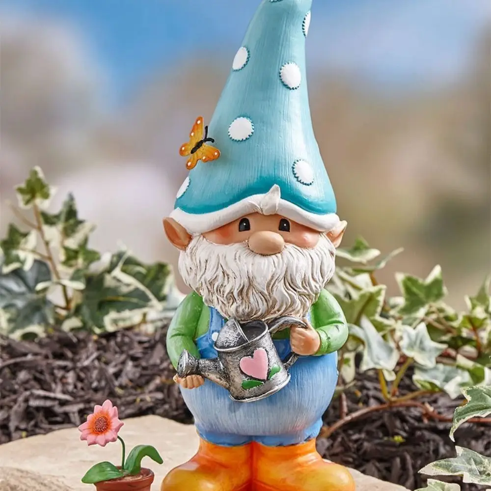 figurine de gnome de jardin faite à la main, artisanat en résine, miniatures naines de dessin animé 3d, ornements nains d'elfe, décoration de maison figurine de gnome de jardin faite à la main, artisanat en résine, miniatures naines de dessin animé 3d, ornements nains d'elfe, décoration de maison