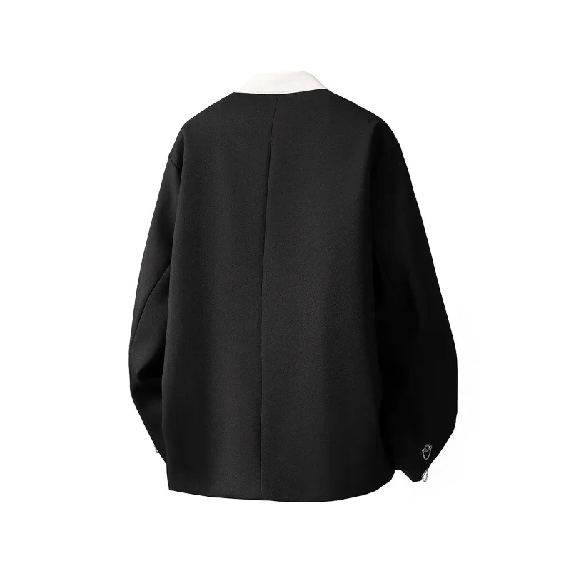veste japonaise bloquant les couleurs pour hommes, avec bouton de plaque, design, mode streetwear, hauts à manches longues, vêtements décontractés tendance veste japonaise bloquant les couleurs pour hommes, avec bouton de plaque, design, mode streetwear, hauts à manches longues, vêtements décontractés tendance