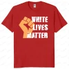 les vies blanches compte hauts t shirt droits civiques t shirt tenue décontracté mâle haute qualité coton chemise hommes été coton t shirt