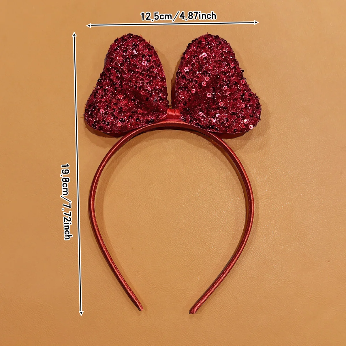 1 bandeau à nœud rouge polyvalent, à la mode et élégant, adapté aux accessoires pour cheveux quotidiens 1 bandeau à nœud rouge polyvalent, à la mode et élégant, adapté aux accessoires pour cheveux quotidiens