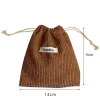 proximité sac cosmétique portable en velours côtelé, mini pochette de rangement pour poudres de maquillage et bijoux, trousses de toilette pour la maison et le voyage