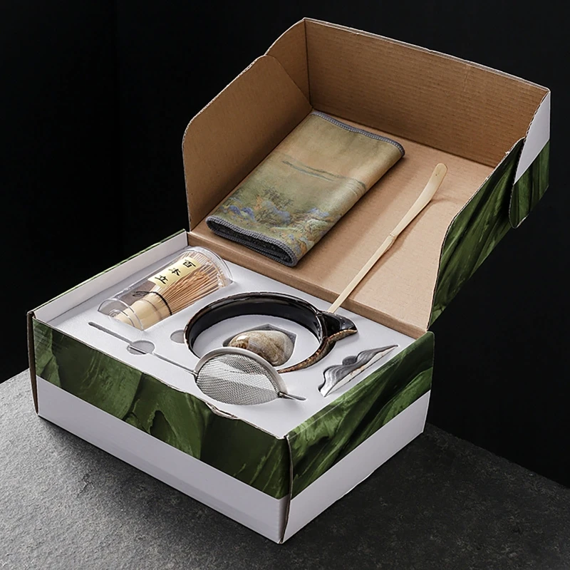 ensemble matcha japonais, fouet en bambou sûr, cuillère à café, service à thé, magasin de boissons d'intérieur, outils de fabrication de thé, accessoires, 4/6/7 pièces ensemble matcha japonais, fouet en bambou sûr, cuillère à café, service à thé, magasin de boissons d'intérieur, outils de fabrication de thé, accessoires, 4/6/7 pièces
