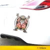 dragon ball son goku autocollant de voiture drôle mignon figure autocollants décoration pour coffre pare brise pare chocs moto casque accessoires