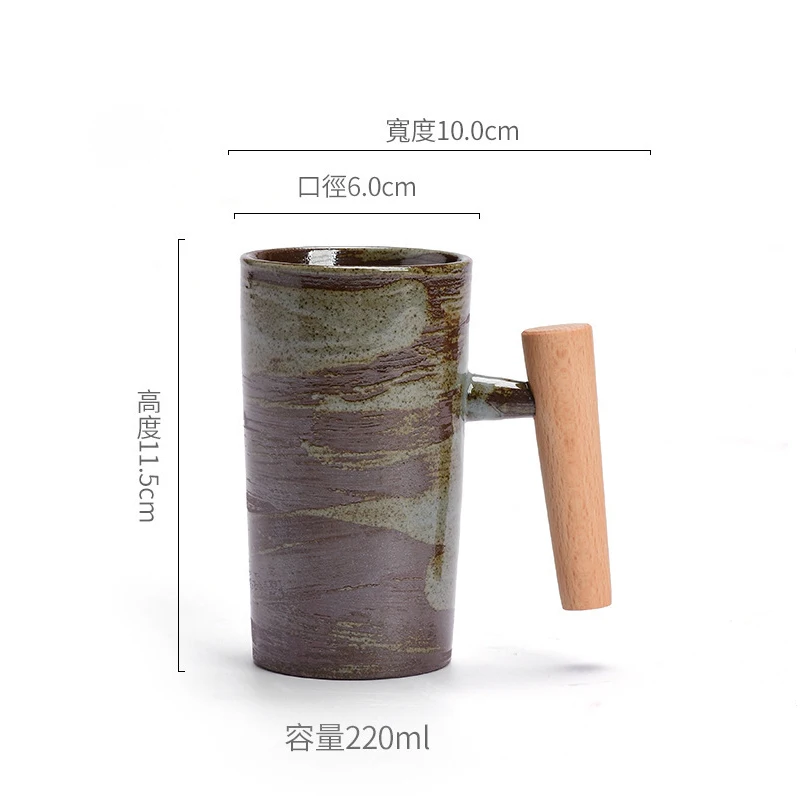 tasse à café faite à la main de style japonais, terre cuite rugueuse, foy lavée à la main, tasses de four rétro, personnalité, couples, maison standardisation tasse à café faite à la main de style japonais, terre cuite rugueuse, foy lavée à la main, tasses de four rétro, personnalité, couples, maison standardisation