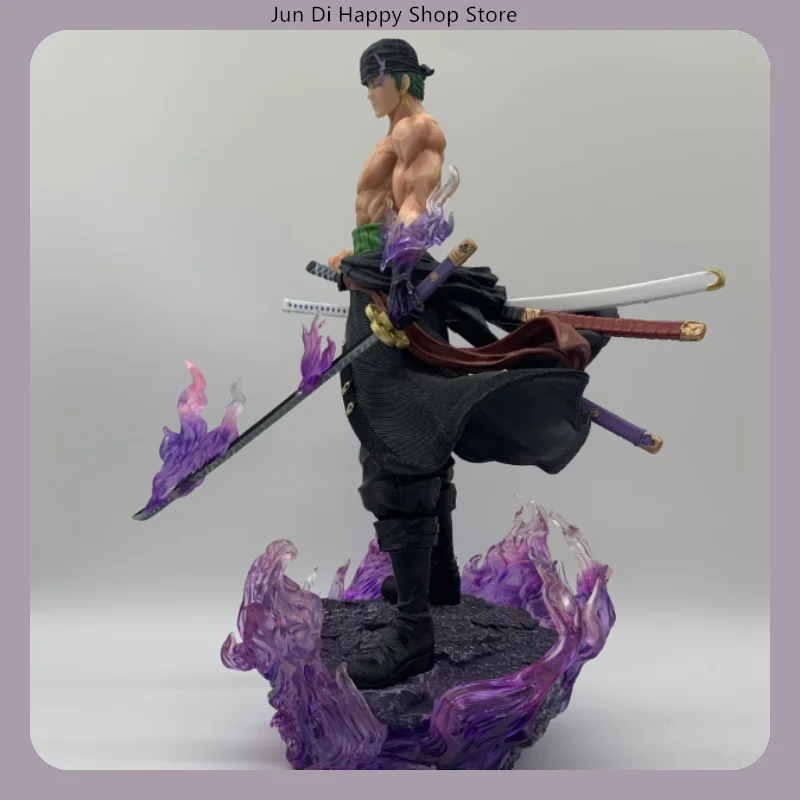 statue de pose debout roronoa zoro, 32cm, une pièce, modèle animé, figurine pour collection de cadeaux d'anniversaire statue de pose debout roronoa zoro, 32cm, une pièce, modèle animé, figurine pour collection de cadeaux d'anniversaire