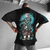 demon slayer 2025 nouveau t shirt anime collection personnage imprimé avec teegamechanger marque unisexe coton streetwear tenue décontractée