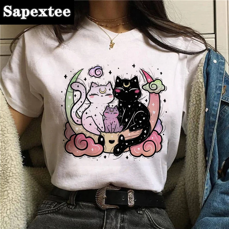 t shirt imprimé animal de dessin animé rétro kawaii, haut ourlé, harajuku, streetwear t shirt imprimé animal de dessin animé rétro kawaii, haut ourlé, harajuku, streetwear