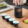 service à thé de camping en plein air portable, kit de théière, tasse de voyage, tasse exécutif, kung fu, voyage d'affaires