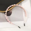 bandeaux de sauna à fleurs roses douces pour filles, cerceaux à cheveux, bandeaux à lunette pour enfants, accessoires pour cheveux, cerceau de tête
