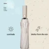 parapluie 24 sofia renforcé pour hommes et femmes, protection solaire anti uv, pour le bain d'affaires, résistant au vent et durable