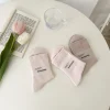 3 paires/lot nouveau style coréen doux lâche printemps automne chaussettes fille japonaise rose polyvalent couleur unie coton chaussettes