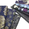 Tissu Bronze 100% coton pour bricolage Hanfu, Kimono japonais, sacs à coudre, vêtements, Patchwork, tissu bleu marine pour rembourrage, artisanat en coton Tissu Bronze 100% coton pour bricolage Hanfu, Kimono japonais, sacs à coudre, vêtements, Patchwork, tissu bleu marine pour rembourrage, artisanat en coton