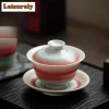 150ml Aurora four changement Gaiwan créatif rouge vert glaçure opéra tasse soucoupe thé Tureen thé brassage couverture bol Cha fournitures artisanat 150ml Aurora four changement Gaiwan créatif rouge vert glaçure opéra tasse soucoupe thé Tureen thé brassage couverture bol Cha fournitures artisanat