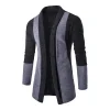 cardigan à poche en cachemire rembourré pour homme, manteau chaud et décontracté, tricoté, nouvelle collection automne et hiver 2023