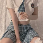 Uniforme Kimono japonais Cosplay, Lingerie de noël, ceinture de taille avec Robe, Costumes de tentation, pyjama pour femmes, sous-vêtements, spectacle sexuel