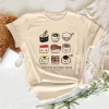 Haut de sushi pour femmes, harajuku japonais t-shirt drôle fille streetwear vêtements