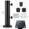 Kit de Base de Parasol d’extérieur, Support métallique résistant aux intempéries pour Parasol Stable, Support de Parasol de jardin avec bouchons réglables Kit de Base de Parasol d’extérieur, Support métallique résistant aux intempéries pour Parasol Stable, Support de Parasol de jardin avec bouchons réglables