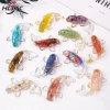 gravier en pierre de clip, figurine de poisson koi porte bonheur, mini statue de carpe de barrage à quartz en résine, décoration de maison, ornement de bureau, cadeau, 1 pièce