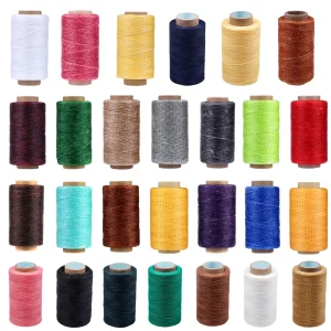 Fenrry coloré 284Yards fil ciré à coudre en cuir-fil de couture Long pratique pour l’artisanat bricolage/reliure/réparation de chaussures Fenrry coloré 284Yards fil ciré à coudre en cuir-fil de couture Long pratique pour l’artisanat bricolage/reliure/réparation de chaussures