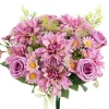 soie fleurs artificielles dahlia rose haute qualité festival de mariage couronne maison chambre jardin décoration bouquet de mariée arc diygift